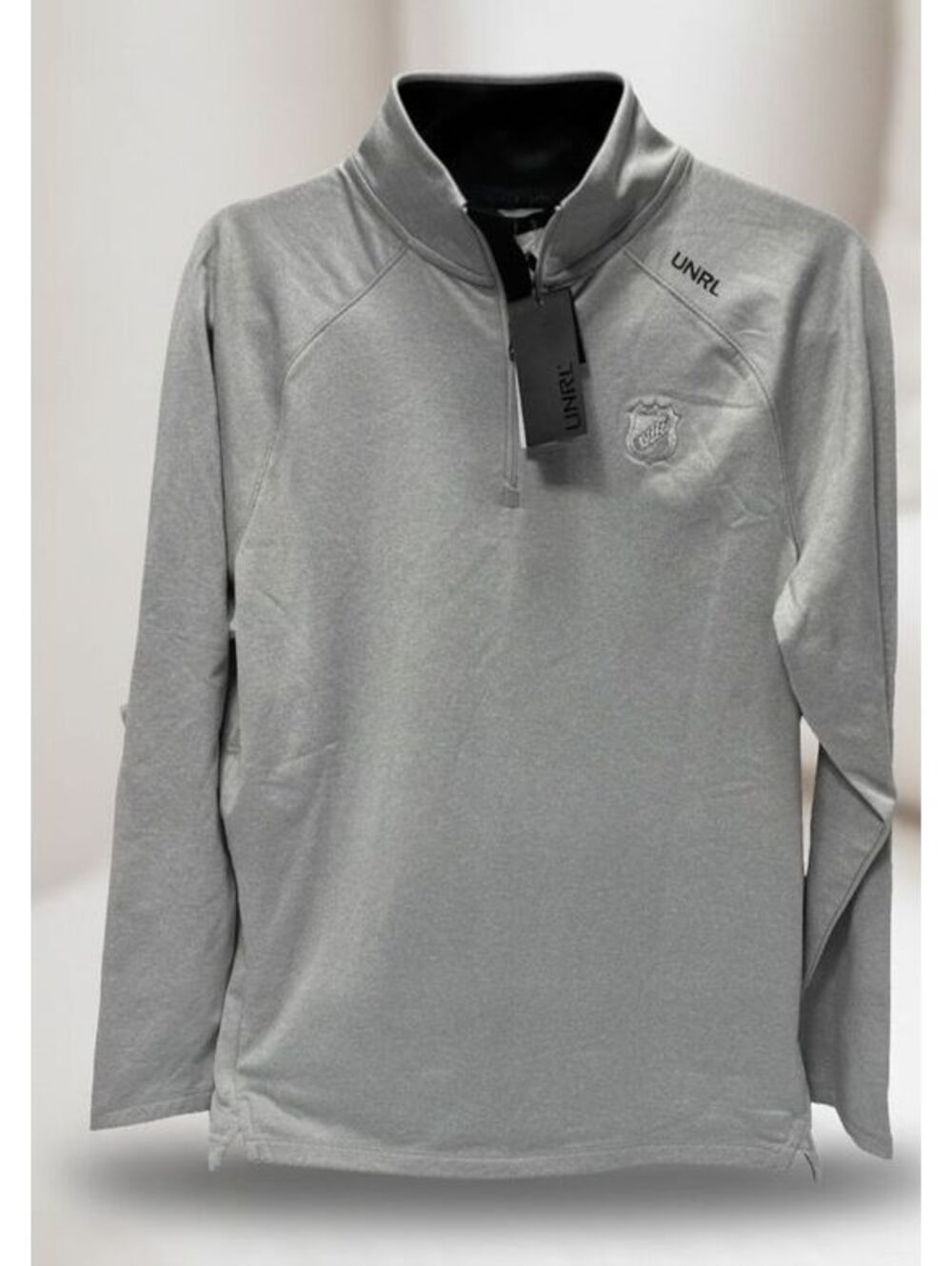 NHL UNRL Crossover Quarter Zip Pullover Sweatshirt Mens Small Grey NWT